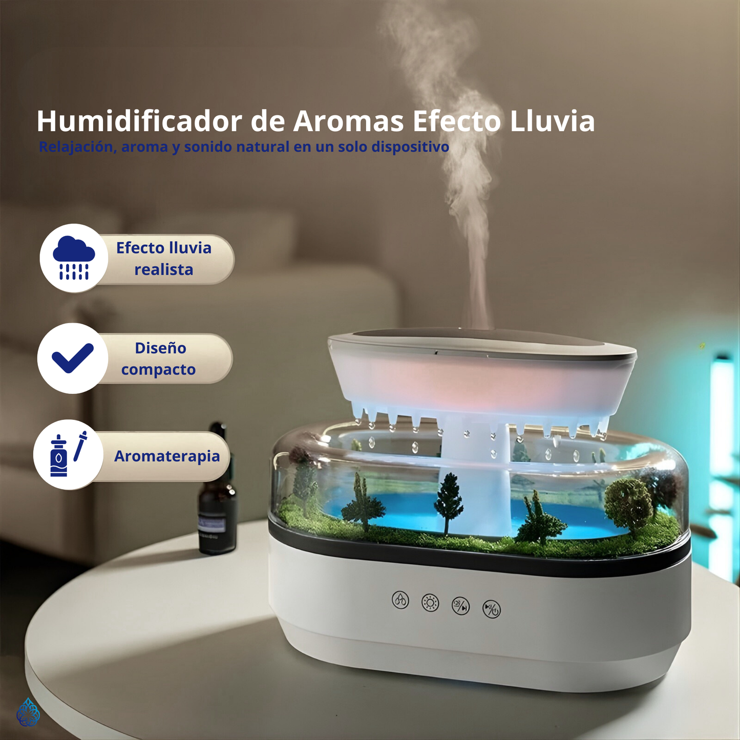 Difusor de Aromas Efecto Lluvia